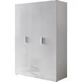 Wimex Kleiderschrank Malta in Hochglanz Lack weiß und Alpinweiß 120 cm