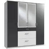 Wimex Kleiderschrank Click ¦ schwarz ¦ Maße (cm): B: 179 H: 199 T: 58.0