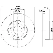 Hella Bremsscheibe PRO High Carbon 8DD 355 127-321