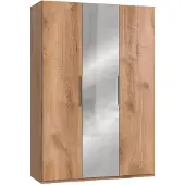 Wimex Drehtürenschrank Level 36A mit Spiegel ca. 150 cm Eiche Dekor