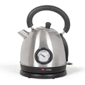 Livoo DOD157S, 1,8 l, 1800 W, Schwarz, Silber, Edelstahl, Wasserstandsanzeige, Überhitzungsschutz
