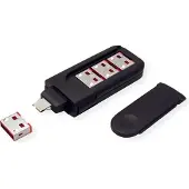 Roline USB Typ A Port Blocker, 4x Schloss und 1x Schlüssel