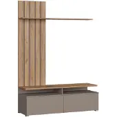 Vicco Wohnwand Harro Goldkraft Eiche/Greige , Model 54389
