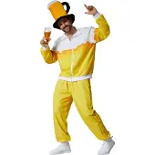 TecTake Herrenkostüm Bier Jogginganzug