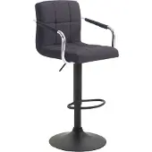 CLP Barhocker Lucy V2 Stoff schwarz/schwarz