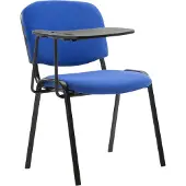CLP Stuhl Ken mit Klapptisch Stoff mit gepolsterter Sitzfläche blau