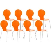 CLP 8 x Stapelstuhl DIEGO orange