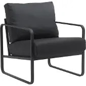 CLP Lounger Manea I Relaxsessel Kunstleder Oder Stoff Bezug I Mit Stabilem Metallgestell I Gepolsteter Clubsessel