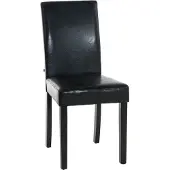 CLP Esszimmerstuhl Ina Kunstleder schwarz/schwarz