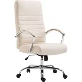 CLP Bürostuhl ergonomisch Valais Kunstleder, moderner Schreibtischstuhl, höhenverstellbarem Sitz und einer Belastbarkeit von 136 kg