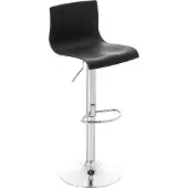 CLP Barhocker Hover Kunststoff mit Metall-Gestell schwarz Material Gestell Metall in Chromoptik
