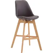 CLP Barhocker Cannes Kunstleder braun/natura