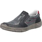 Rieker Herren Slipper Blau Glattleder Größe:43