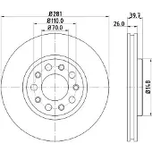 Hella Bremsscheibe PRO 8DD 355 117-231