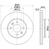 Hella Bremsscheibe PRO 8DD 355 117-981