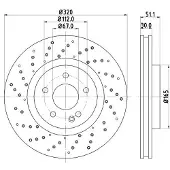 Hella Bremsscheibe PRO 8DD 355 120-351