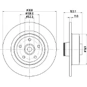 Hella Bremsscheibe PRO 8DD 355 123-361