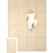 Hakuna Matte Foam Puzzlematte - Joy Hygge Sand 122x170cm