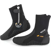 Seac Badeschuhe m. Reißverschluss - Basic HD 5 mm - Schwarz - - XXS - Xtra Xtra Small - Badeschuhe