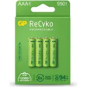GP Batterier Lr03 Recyko 4und Wiederaufladbare Batterie 4 Einheiten