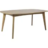 Ebuy24 Martha Esszimmertisch mit Platz für 2 Zusatzplatten in Eiche Nachbildung gelaugt.