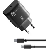 Cellularline Super Fast Charger Kit 25W - USB-C to USB-C - Samsung, Drinnen, AC, 1 m, Schwarz