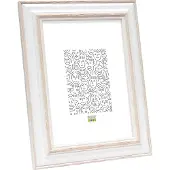 Deknudt S221H1, Holz, Beige, Weiß, Einzelbilderrahmen, 10 x 15 cm, Nachdenklich, Landschaftsportrait