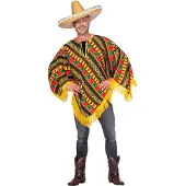 Coppens Sierra Poncho - buntes Faschings Karnevals Kostüm