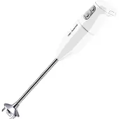 Esge Zauberstab Cordless PRO, 2500 mAh Li-Ion Akku Stabmixer, Pürierstab, kabellos, bis zu 15.500 U/min, Eintauchtiefe 29 cm (weiß) 95300