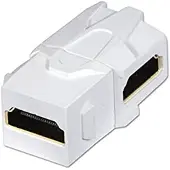 Lindy 60490, Weiß, HDMI, HDMI, Weiblich, Weiblich, Gold