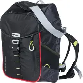 Basil B-Safe Nordlicht, Hinten, Fahrradtasche, Polyester, Schwarz, Grau, 18 l, 5 kg