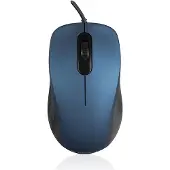 Modecom MC-M10S Optische Maus, Blau, 1000 DPI, Geräuschlose Tasten, Ergonomisch, USB, Beidhändig, passend für Laptop und Computer