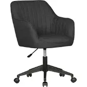Amstyle Schreibtischstuhl MIAMI Anthrazit Stoff Drehstuhl mit Lehne 120 kg Bürostuhl Drehsessel mit Rollen Designer Schalenstuhl bequem