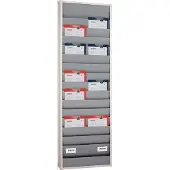 Eichner Werkstattplaner H1757xB554xT76mm grau 2-reihig - 9019-00878