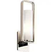 Kichler Elstead City Loft Wandleuchte E27 44cm Poliertes Nickel