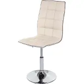 MCW Esszimmerstuhl MCW-C41, Stuhl Küchenstuhl, höhenverstellbar drehbar, Kunstleder creme