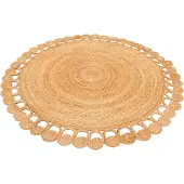 Pergamon Naturfaser Teppich Jute Salsa Natur Boho Rund