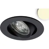 ISOLED LED Einbauleuchte Slim68 MiniAMP schwarz, rund, 8W, 24V DC, warmweiß, dimmbar