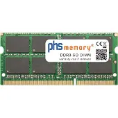 PHS-memory 8GB RAM Speicher passend für Asus F751LX-T4117T DDR3 SO DIMM 1600MHz PC3L-12800S (SP407701)