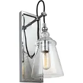 Elstead Lighting Elstead Loras Wandleuchte E27 Chrom Klar