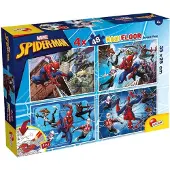 Lisciani K3yriders Spiderman Pack 4 Doppelseitiges Farbpuzzle 48 Stücke Mehrfarbig Mehrfarbig One Size