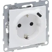 Legrand 765126, Typ F, Weiß, Thermoplast, Glänzend, IP40, IK04