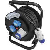 Pricenet Kabeltrommel CEE (2x Schuko + 1xCEE)
