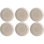 Villeroy & boch Speiseteller "Speiseteller Perlemor Sand ø 27,1 cm 6er Set beige"