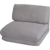 Mendler Schlafsessel MCW-E68, Schlafsofa Funktionssessel Klappsessel Relaxsessel, Stoff/Textil hellgrau
