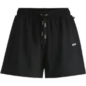 BOSS Pyjama-Shorts aus elastischer Baumwolle mit Logo-Kordeln Grösse XS