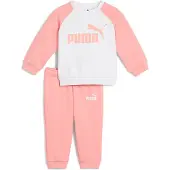 Puma MINICATS ESS Raglan Crew Set FL INF PINK FRUIT PINK FRUIT 92