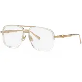 Philipp Plein Unisex VPP063M PLEIN ROCK SUPERHERO 302 Rahmen von BRILLEN Metall Gold Pilot