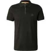 BOSS Passer Zip Polohemd, Schwarz S