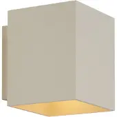 QAZQA - Moderne Wandleuchte Beige G9 Quadratisch - Sola I Wohnzimmer I Schlafzimmer - Aluminium Quadratisch - LED geeignet G9